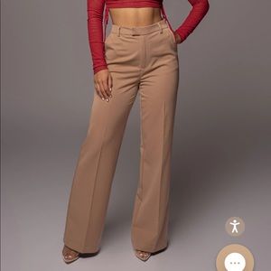 NWT - Tan Tailored trousers JLUXLABEL